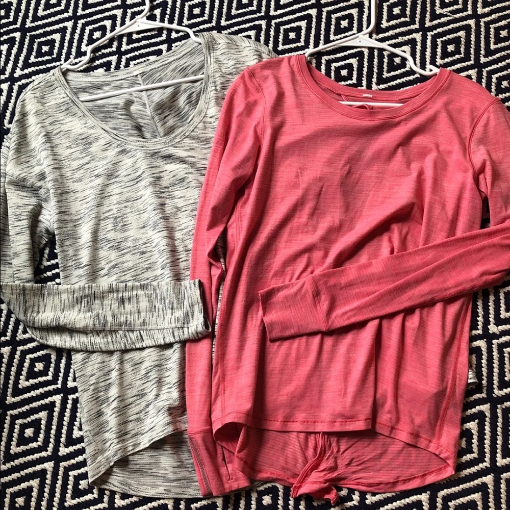 Two Lululemon LS shirts